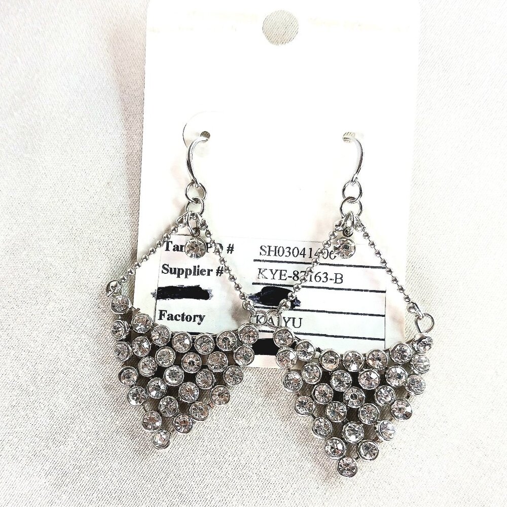 New Silver Chandelier Earrings